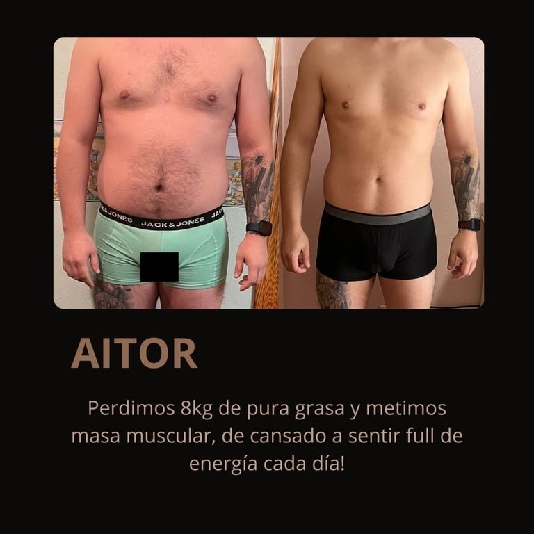 Cambio físico de Aitor, alumno de FSC+30 — antes y después con su testimonio