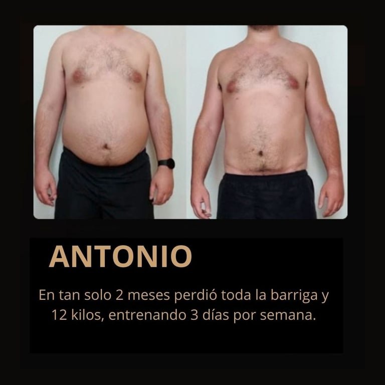 Cambio físico de Antonio, alumno de FSC+30 — antes y después con su testimonio