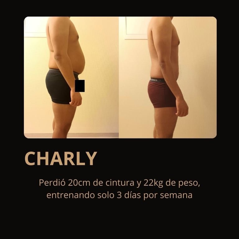 Cambio físico de Charly, alumno de FSC+30 — antes y después con su testimonio